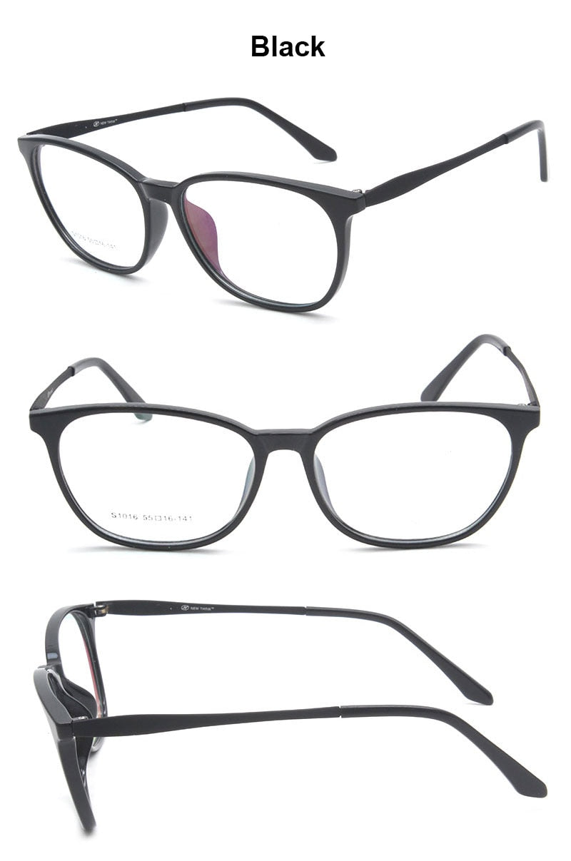 Reven Jate Unisex Full Rim Square Acetate Eyeglasses S1016 Full Rim Reven Jate