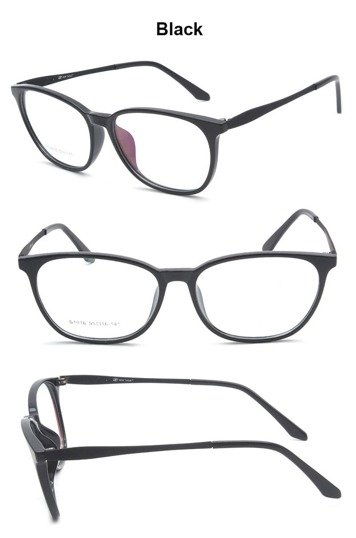 Reven Jate Unisex Full Rim Square Acetate Eyeglasses S1016 Full Rim Reven Jate
