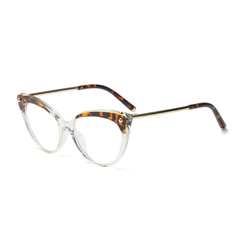Hotony Women's Full Rim Cat Eye Acetate Frame Eyeglasses 93308 Full Rim Hotony C2