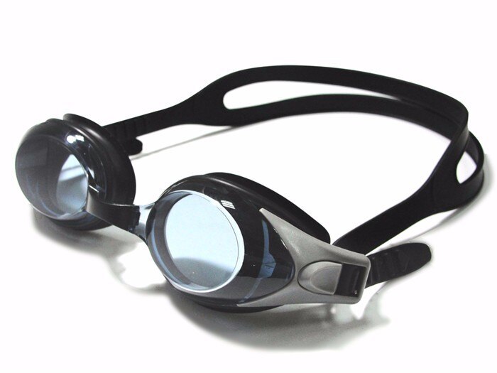 Unisex Optical Swim Goggles Black Blue Customizable Strength Lenses 9300F-C Goggles Enzodate   