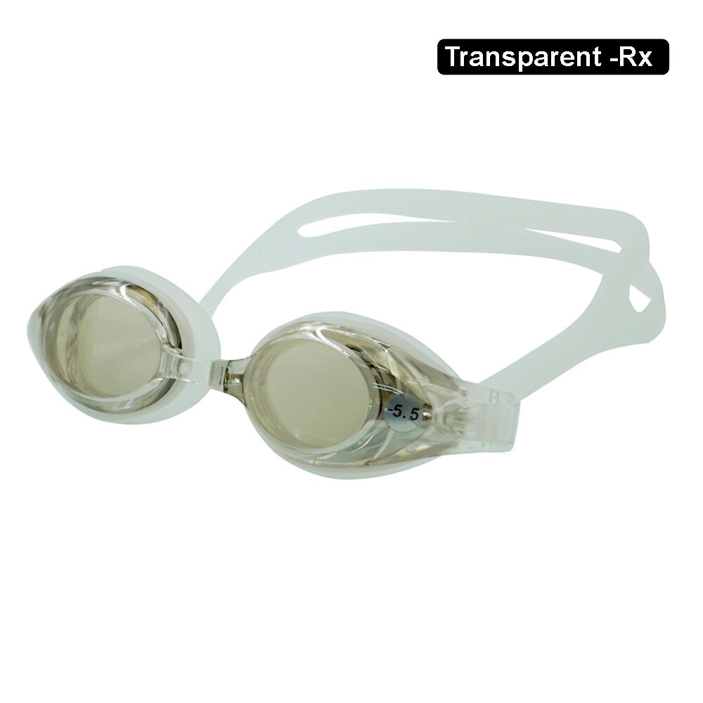 Enzodate Unisex Full Rim Polycarbonate Myopic Swim Goggles 9300fc Goggles Enzodate