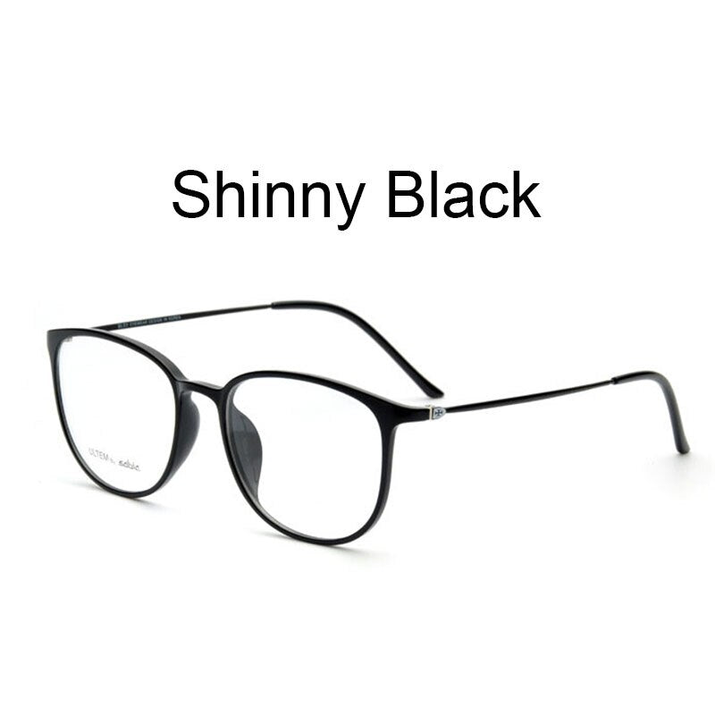 Hotochki Women's Slim Full Rim Plastic Metal Frame Eyeglasses 2212 Full Rim Hotochki Shinning Black