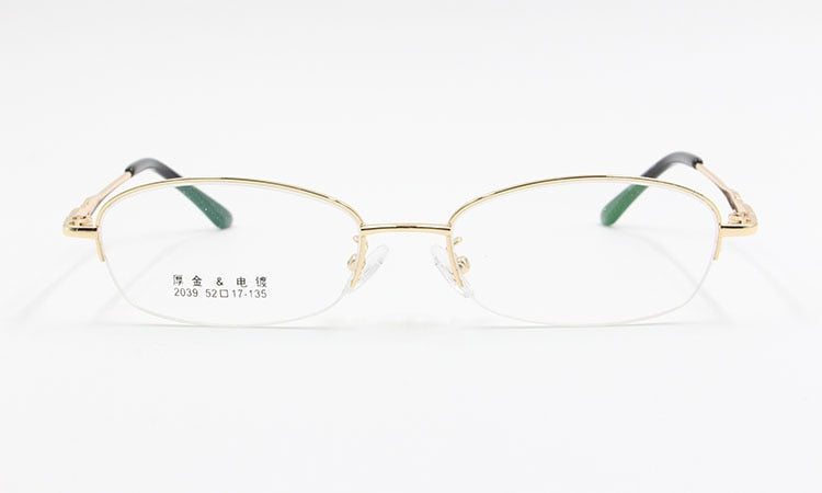 Women's Alloy Frame Semi Rim Eyeglasses 2039 Semi Rim Bclear