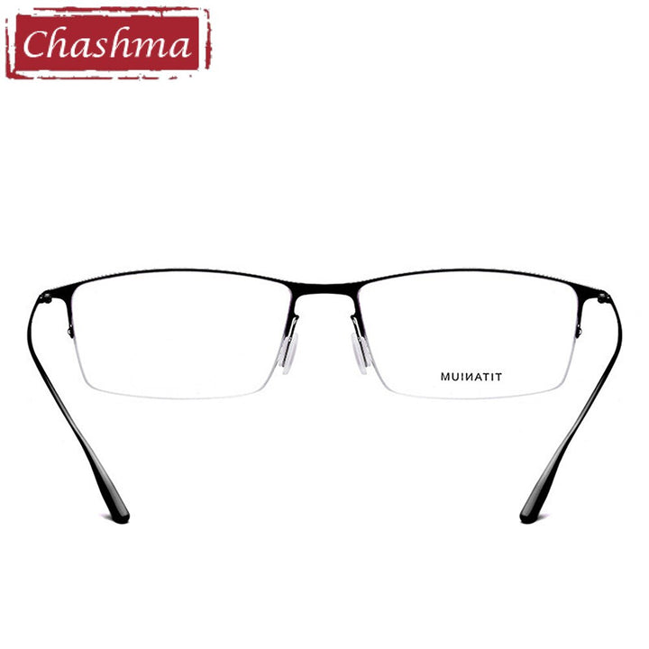 Chashma Men's Semi Rim Square Titanium Eyeglasses 2611 Semi Rim Chashma