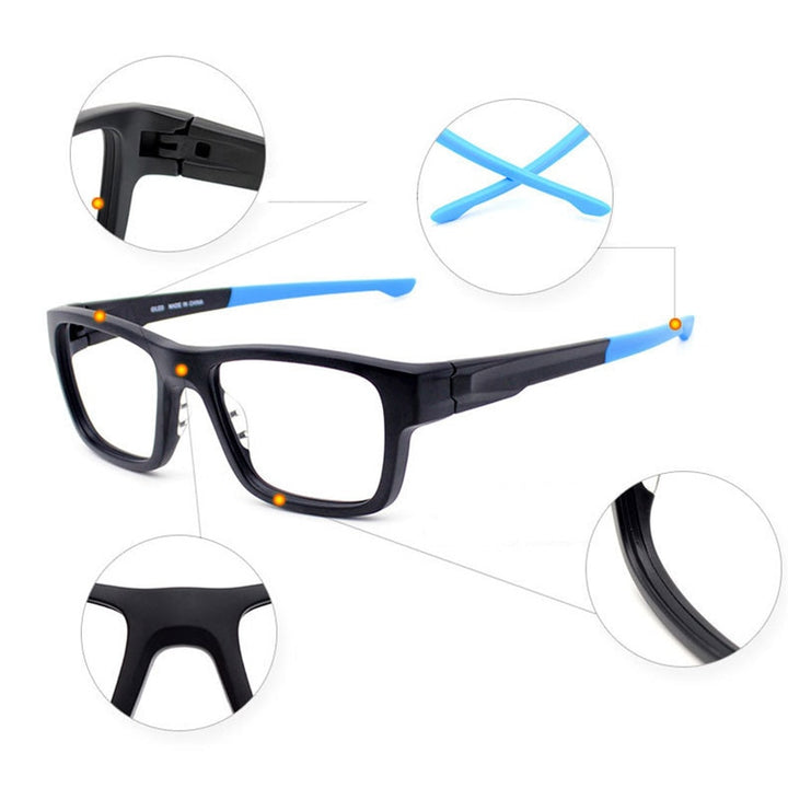 Hotony Unisex Full Rim TR 90 Resin Frame Eyeglasses Ga13 Full Rim Hotony