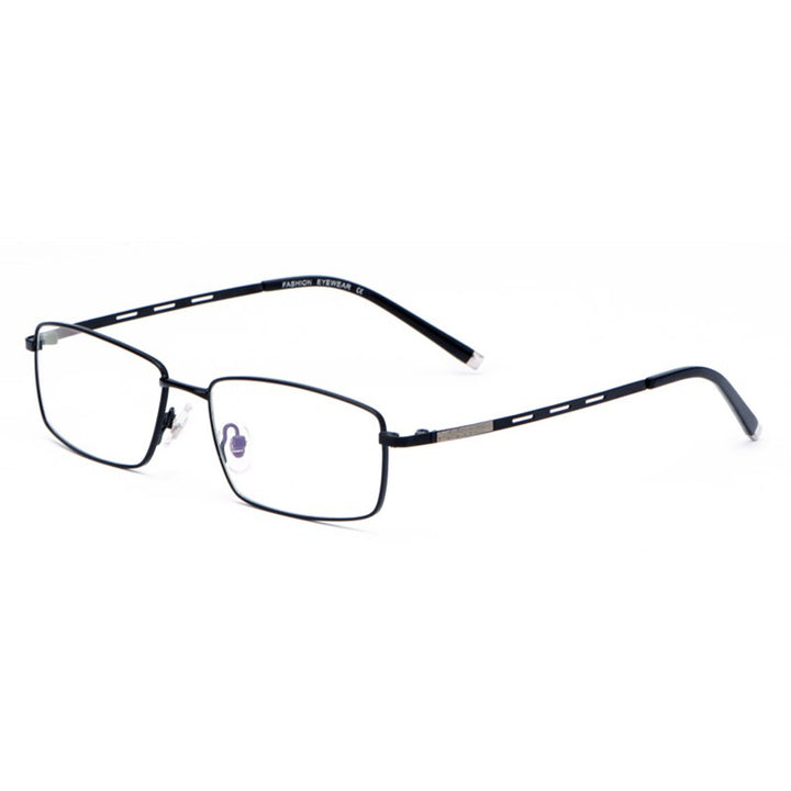 Handoer Men's Full Rim Square Alloy Eyeglasses F3099 Full Rim Handoer Black  
