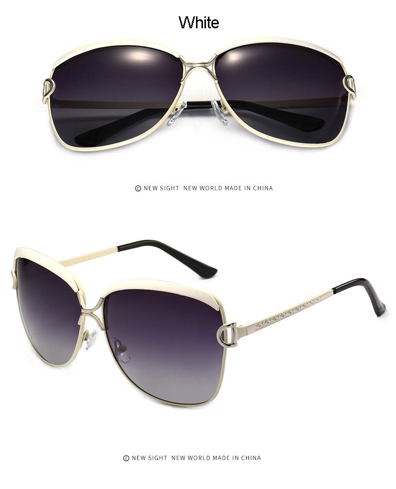 Reven Jate Women Sunwear 8702 Woman Sunglasses Frame Polarized Gradient Tinted Lenses Polarize Sun Frame Sunglasses Reven Jate