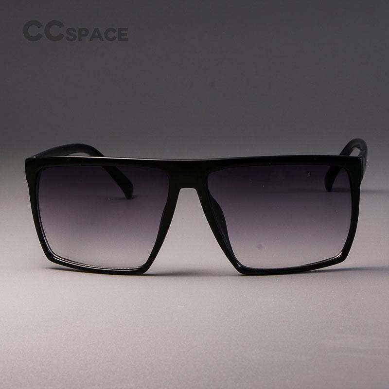 CCspace Unisex Full Rim Acetate Square Frame Steampunk Sunglasses Kulou Sunglasses CCspace Sunglasses