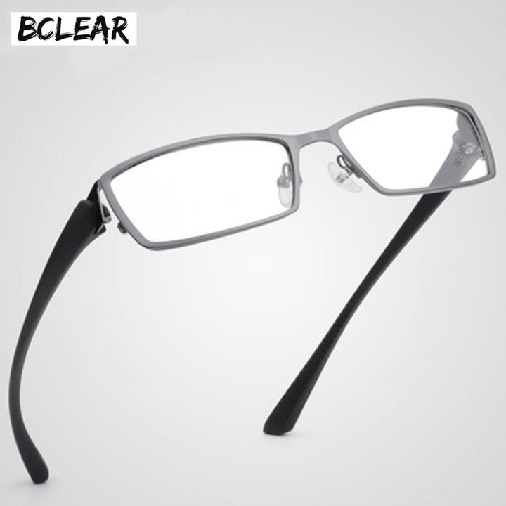 Bclear Men's Full Rim Alloy Frame Eyeglasses TR-90 Temples S1976 Full Rim Bclear