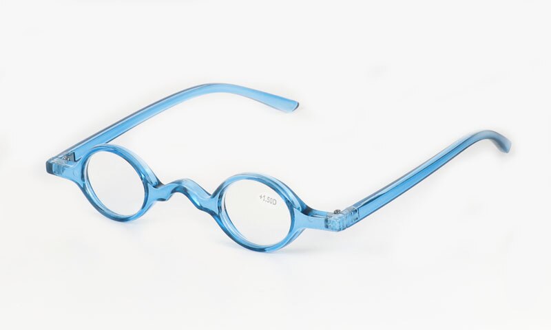 Brightzone Unisex Full Rim Round Acetate Reading Glasses Hc46 Reading Glasses Brightzone +150 Blue