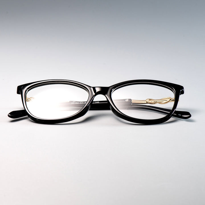 CCspace Unisex Full Rim Square  Titanium Eyeglasses 45705 Full Rim CCspace