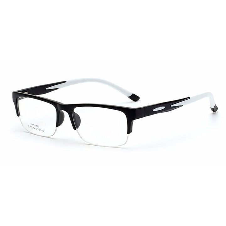 Hotochki Unisex Semi Rim TR-90 Resin Square Frame Eyeglasses 18192 Semi Rim Hotochki