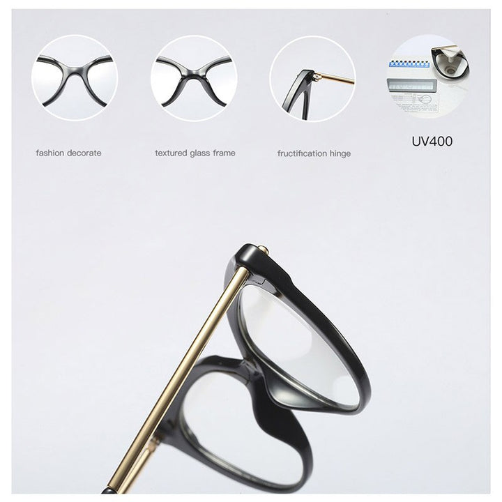 Hotony Women's Full Rim Cat Eye Acetate Frame Eyeglasses 93308 Full Rim Hotony