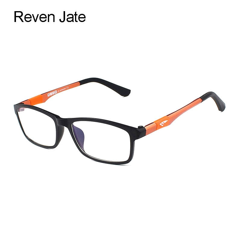 Reven Jate Unisex Full Rim Square Ultem Eyeglasses 6002 Full Rim Reven Jate