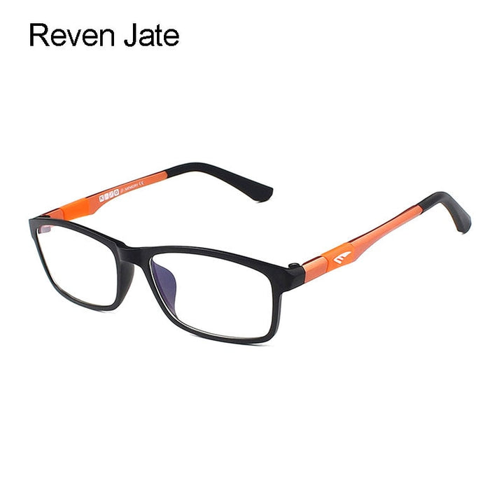 Reven Jate Unisex Full Rim Square Ultem Eyeglasses 6002 Full Rim Reven Jate