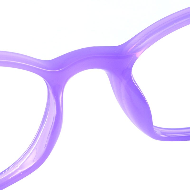 Gmei Women's Eyeglasses Purple Acetate Oval Full Rim Small Face T8115 Full Rim Gmei Optical
