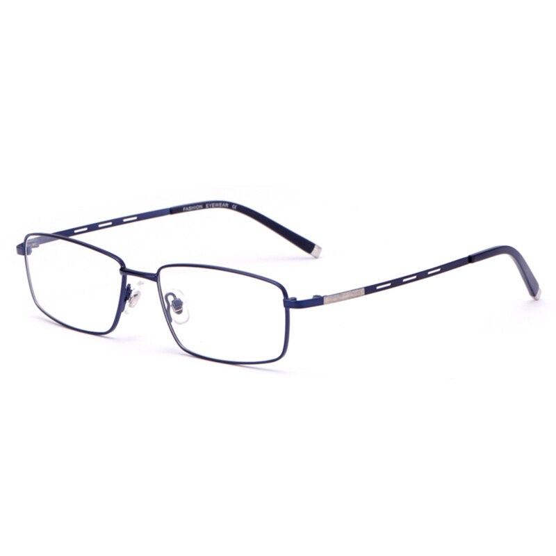 Handoer Men's Full Rim Square Alloy Eyeglasses F3099 Full Rim Handoer Blue  