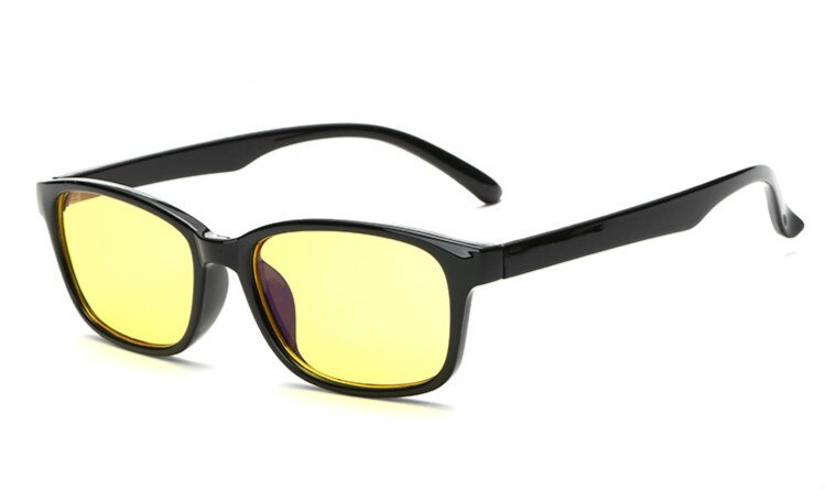 Brightzone Unisex Semi Rim Square Tr 90 Titanium Gaming Eyeglasses 5020 Semi Rim Brightzone BrightBlack Yellow