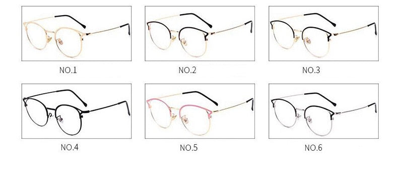 Hotochki Full Rim Cat Eye Alloy Frame Eyeglasses 9029 Full Rim Hotochki