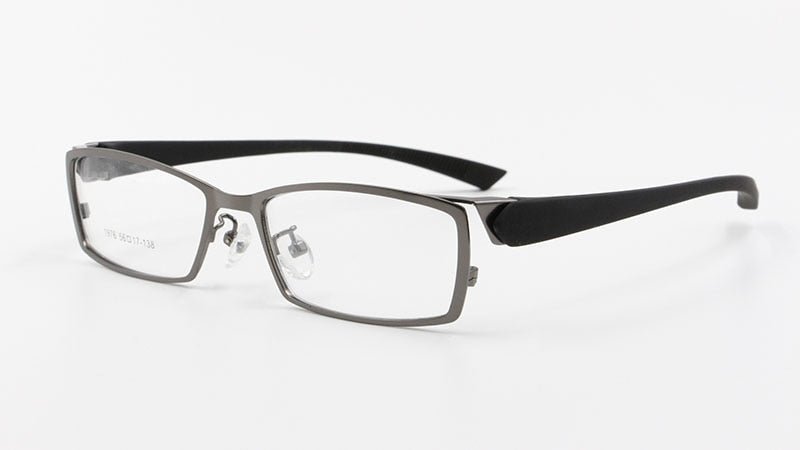 Bclear Men's Full Rim Alloy Frame Eyeglasses TR-90 Temples S1976 Full Rim Bclear