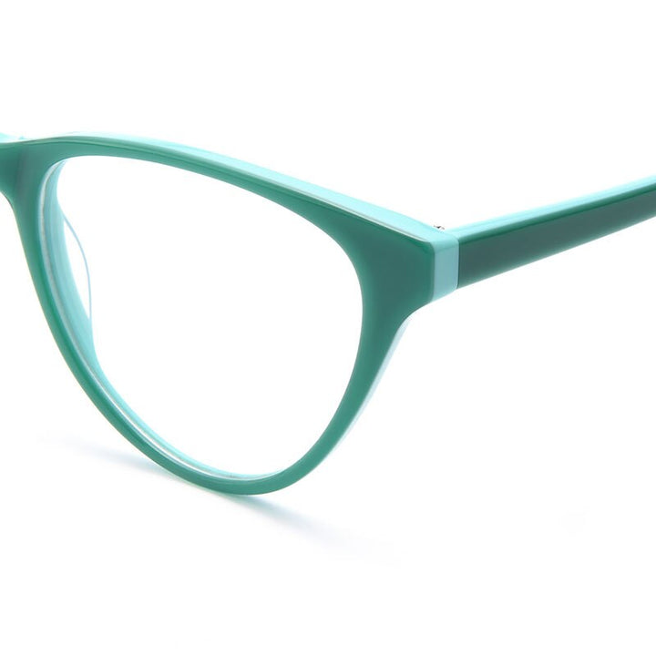Gmei Women's Eyeglasses Cat-Eye Hypoallergenic Acetate T8044 Full Rim Gmei Optical
