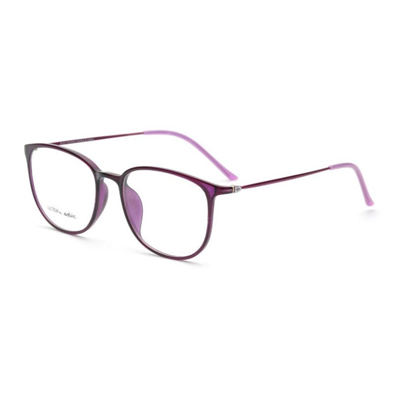 Hotochki Women's Slim Full Rim Plastic Metal Frame Eyeglasses 2212 Full Rim Hotochki Purple