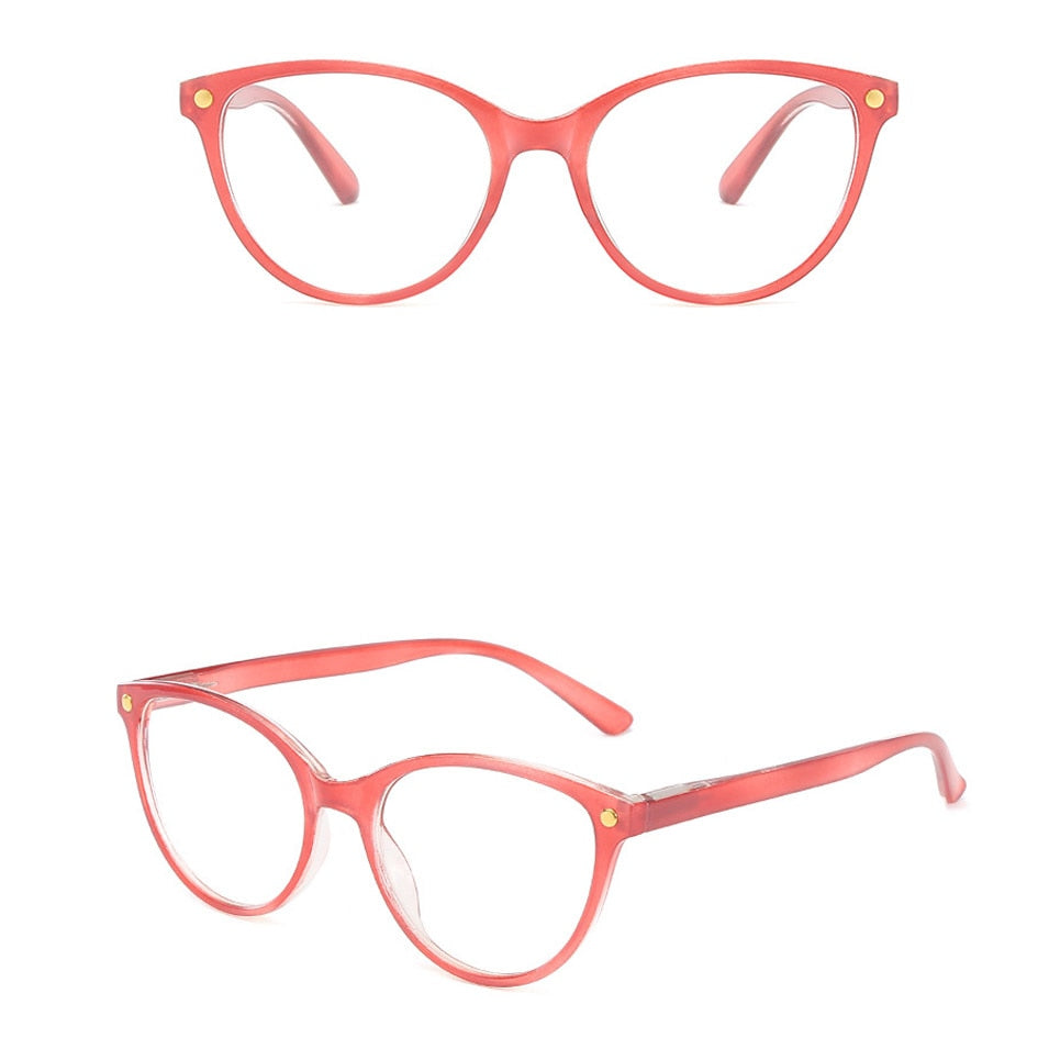 ModFans Women's Full Rim Cat Eye Tr 90 Reading Glasses Msa0032 Reading Glasses Modfans