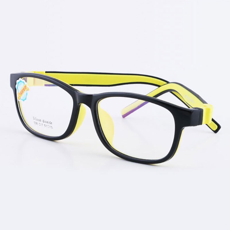 Reven Jate 508 Child Glasses Frame For Kids Eyeglasses Frame Flexible Frame Reven Jate Yellow  