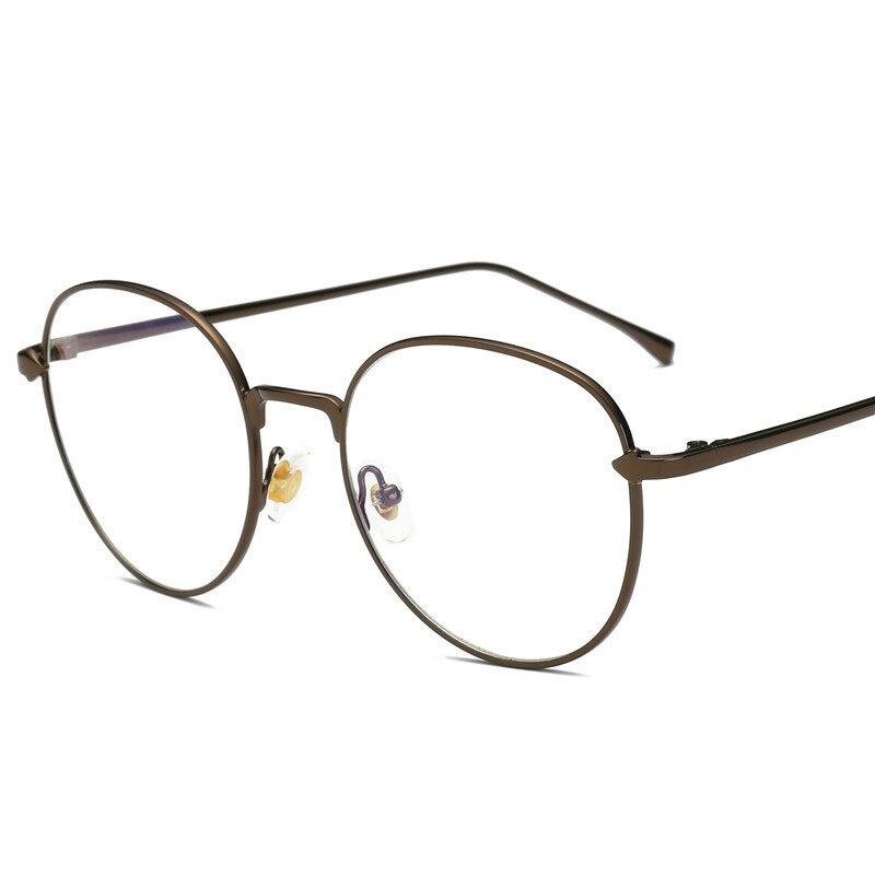 Brightzone Unisex Full Rim Round Aluminum Eyeglasses 26g Full Rim Brightzone