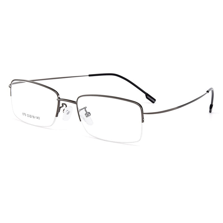 Gmei Men's Eyeglasses Semi Rim Memory Titanium Alloy Y879 Semi Rim Gmei Optical
