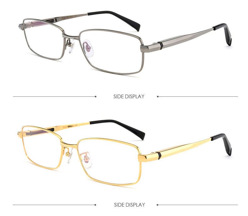 Hotochki Men's Full/Semi Rim Titanium Frame Progressive Reading Glasses 81133 Reading Glasses Hotochki