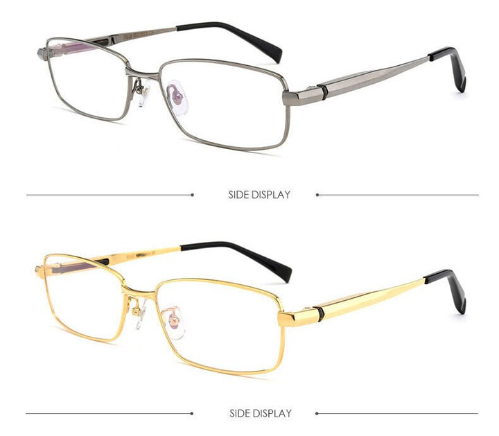 Hotochki Men's Full/Semi Rim Titanium Frame Progressive Reading Glasses 81133 Reading Glasses Hotochki