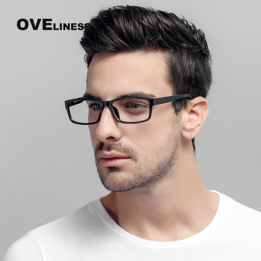 Oveliness Unisex Full Rim Square Tr 90 Titanium Eyeglasses 2126 Full Rim Oveliness