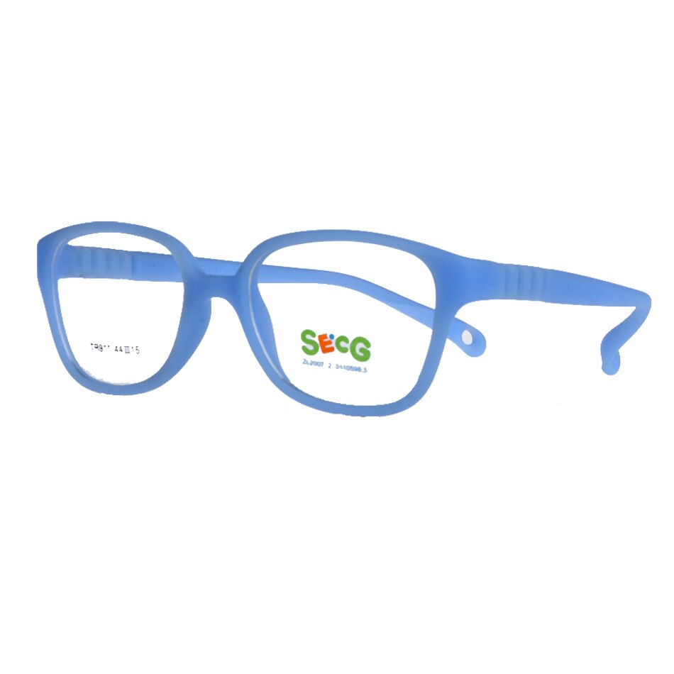 Secg's Unisex Children's Full Rim Square Tr 90 Titanium Eyeglasses Tr911 Full Rim Secg C14