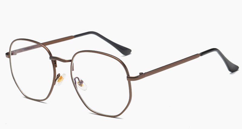 Brightzone Unisex Eyeglasses Full Rim Square Alloy Titanium Full Rim Brightzone
