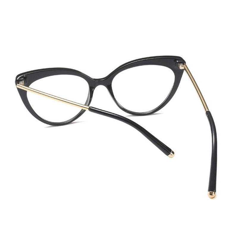 Hotony Women's Full Rim Cat Eye Acetate Frame Eyeglasses 93308 Full Rim Hotony