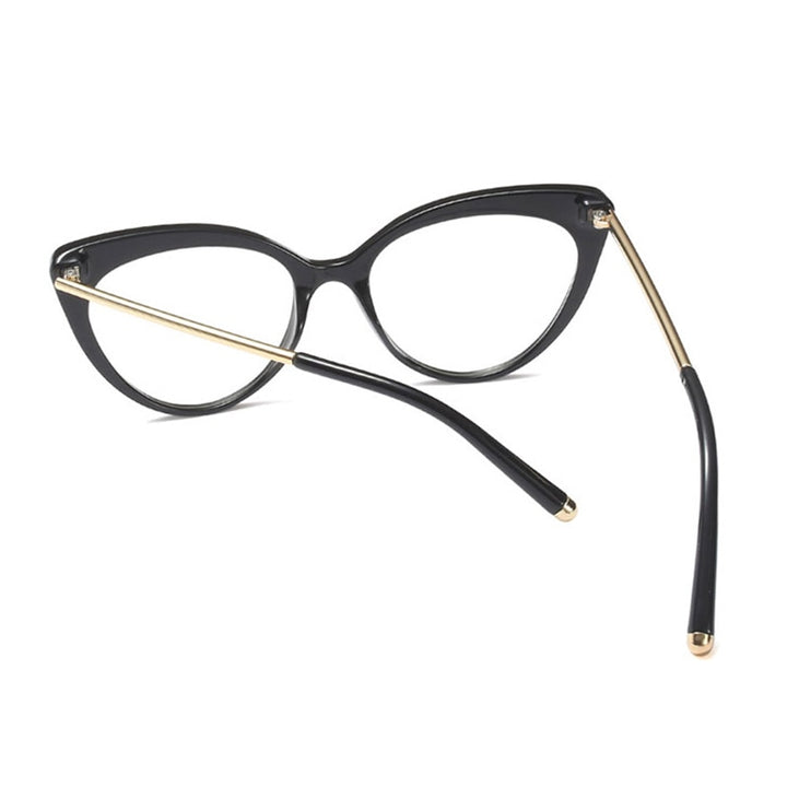 Hotony Women's Full Rim Cat Eye Acetate Frame Eyeglasses 93308 Full Rim Hotony