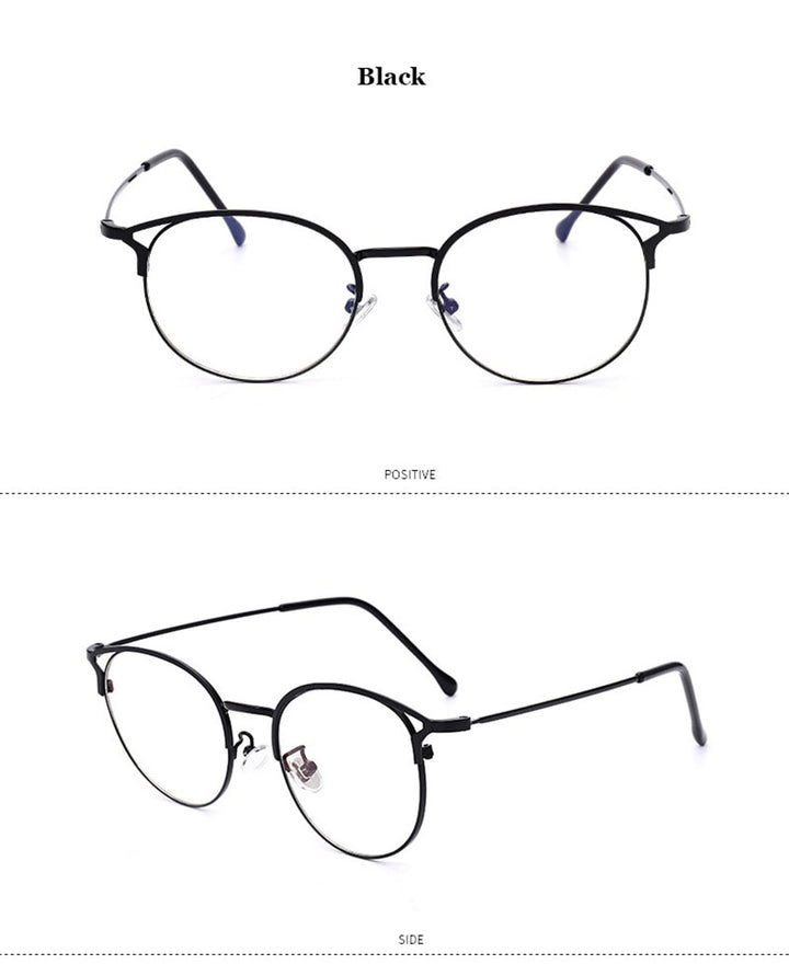 Hotochki Full Rim Cat Eye Alloy Frame Eyeglasses 9029 Full Rim Hotochki