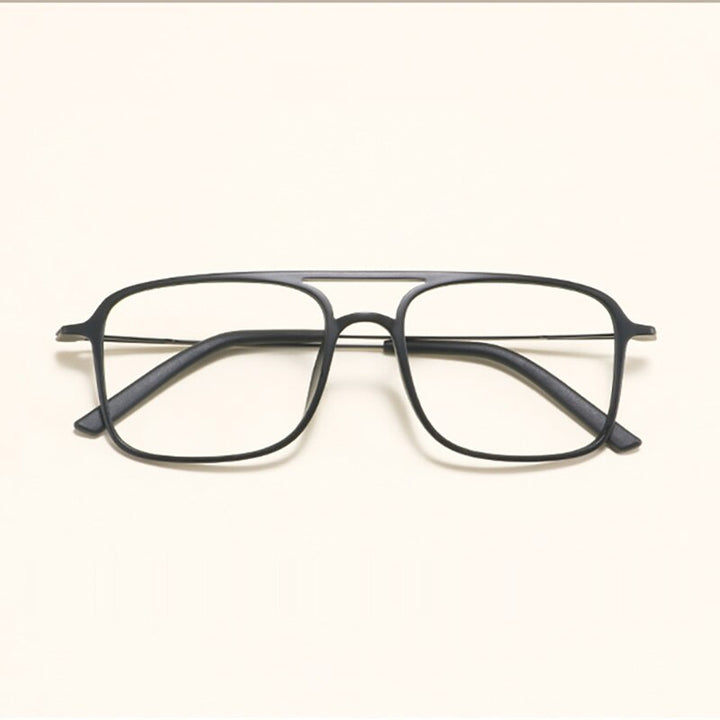 Hotochki Unisex Full Rim Ultem Resin Frame Eyeglasses 2235 Full Rim Hotochki matte black