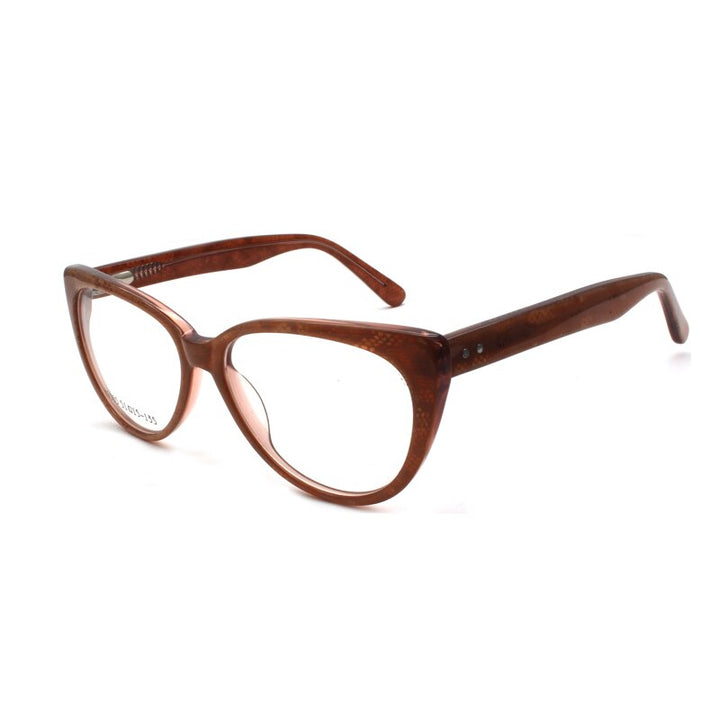 Reven Jate K9165 Acetate Glasses Frame Eyeglasses Eyeglasses For Men And Women Eyewear Frame Reven Jate C3  