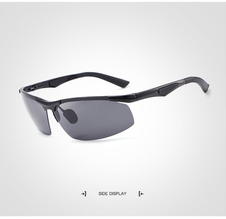 Hdcrafter Men's Rimless Aluminum Magnesium Rectangle Frame Polarized Sunglasses E300 Sunglasses HdCrafter Sunglasses