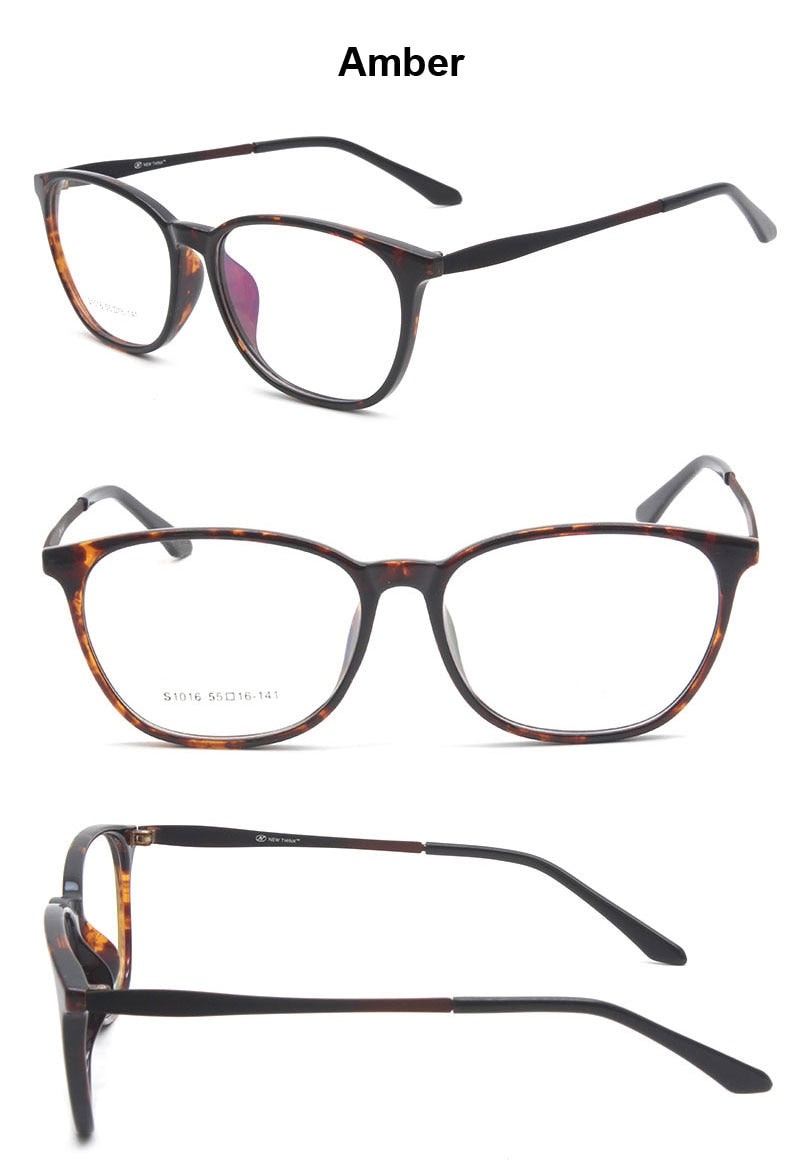 Reven Jate Unisex Full Rim Square Acetate Eyeglasses S1016 Full Rim Reven Jate