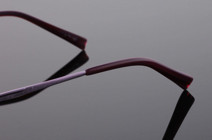 Reven Jate Women's Rimless Rectangle Titanium Eyeglasses 2123 Rimless Reven Jate