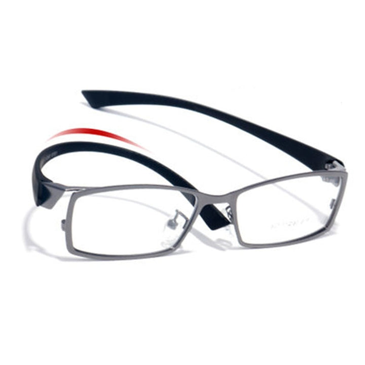Bclear Men's Full Rim Alloy Frame Eyeglasses TR-90 Temples S1976 Full Rim Bclear
