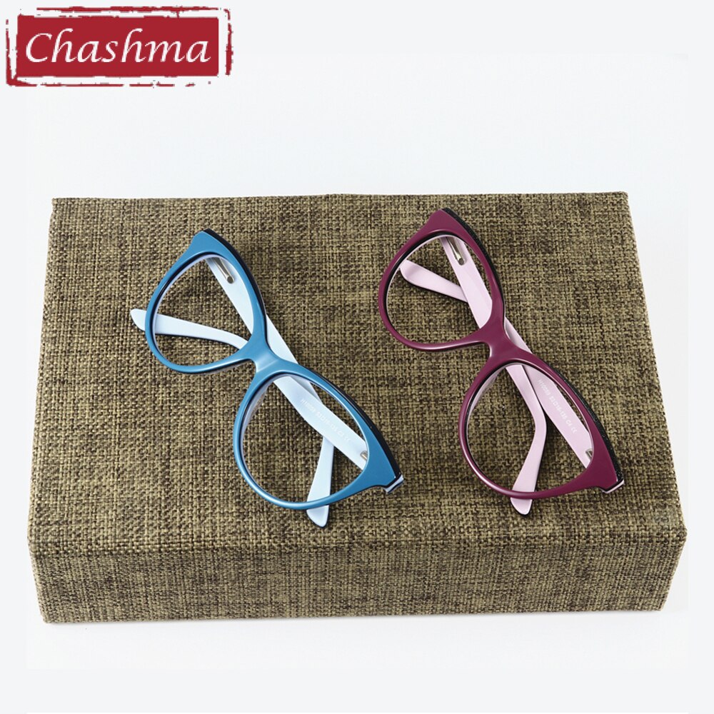 Chashma Women's Full Rim Cat Eye Acetate Eyeglasses 10059 Full Rim Chashma