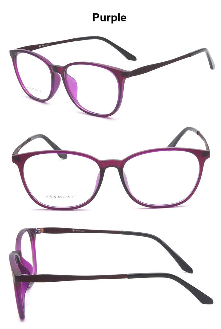Reven Jate Unisex Full Rim Square Acetate Eyeglasses S1016 Full Rim Reven Jate