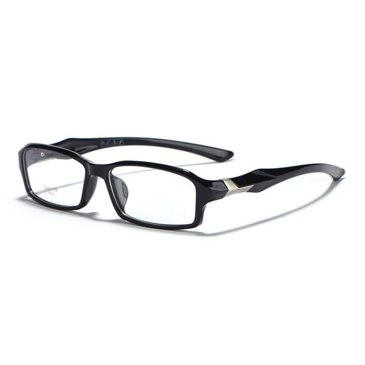 Hotochki Unisex Full Rim TR-90 Resin Frame Sport Eyeglasses 6059 Full Rim Hotochki shinny black