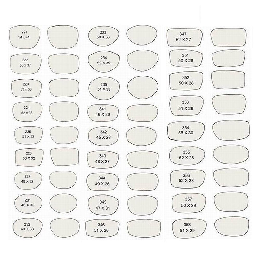 Chashma Ottica Unisex Rimless Irregular Oval Titanium Eyeglasses 20002 Rimless Chashma Ottica