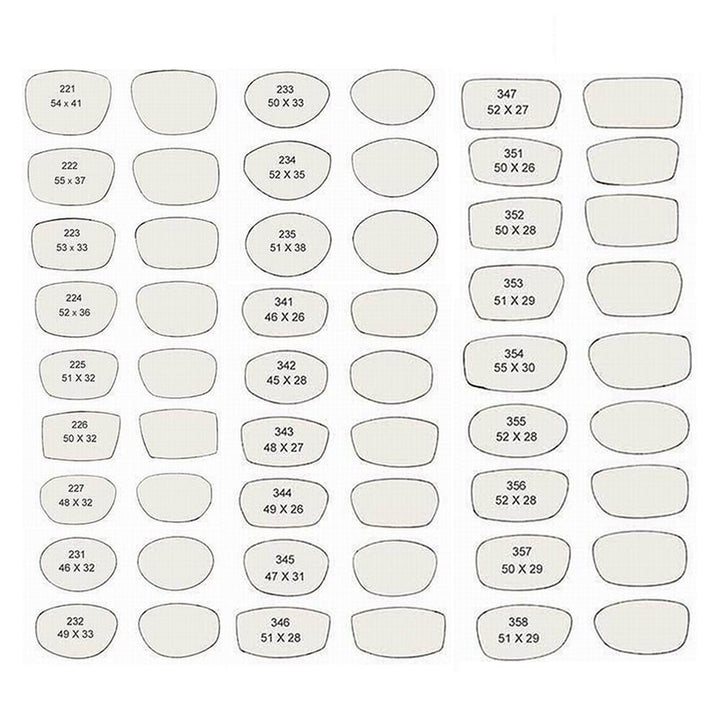 Chashma Ottica Unisex Rimless Irregular Oval Titanium Eyeglasses 20002 Rimless Chashma Ottica