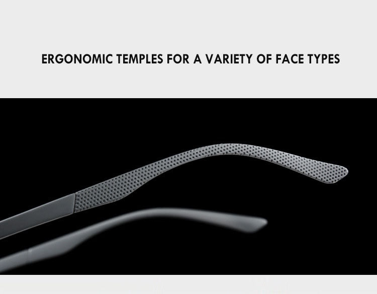 Men's Titanium Alloy Eyeglasses Half Rim Frame P8831 Semi Rim Bclear